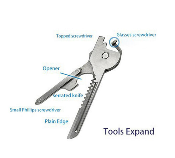 6 in 1 Multi Tool Keychain