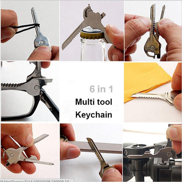 6 in 1 Multi Tool Keychain