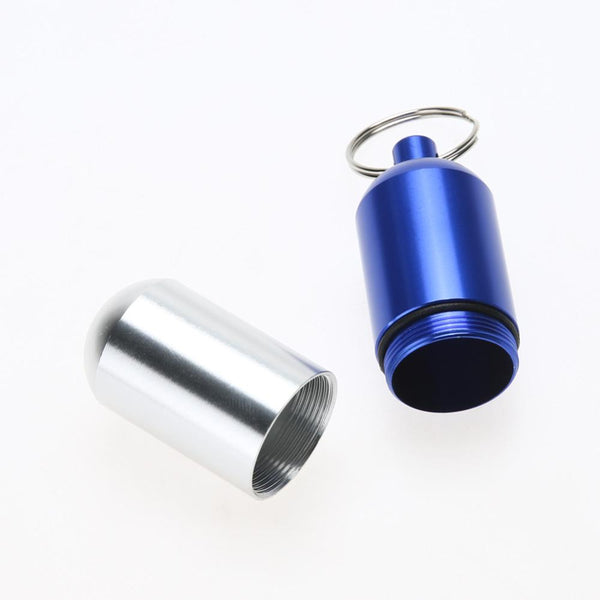 Aluminum Pill Case with Key Ring