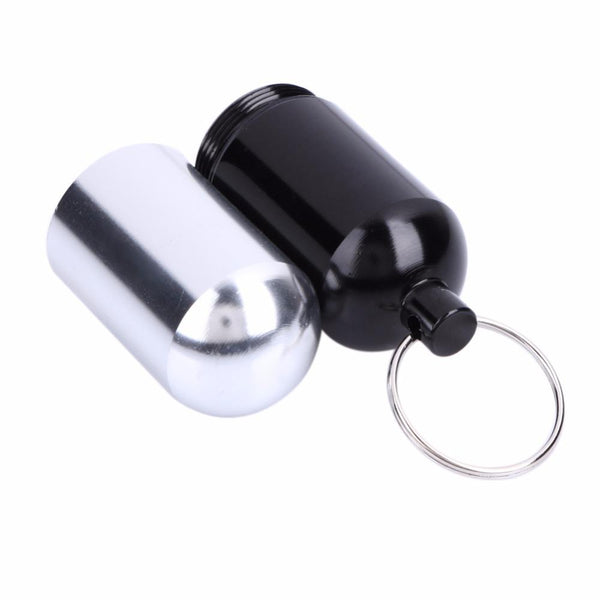 Aluminum Pill Case with Key Ring