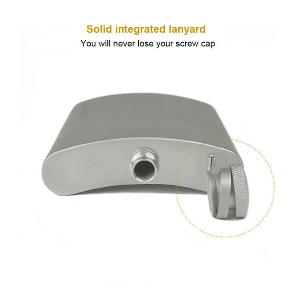 Pure Titanium Hip Flask