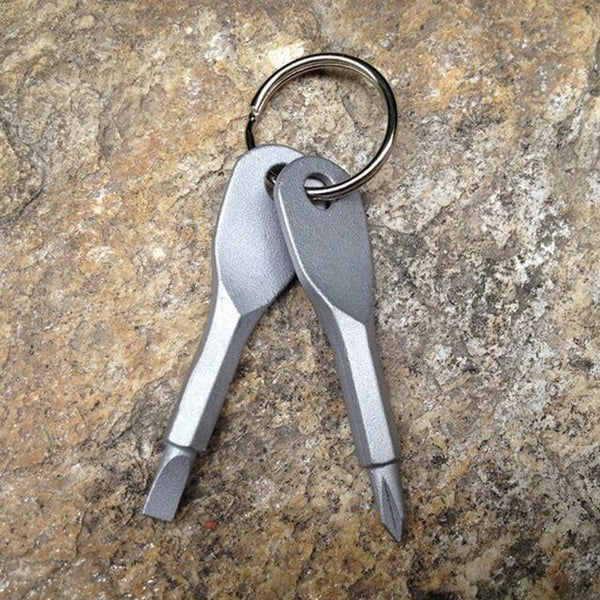 2-piece EDC Screwdriver Keychain
